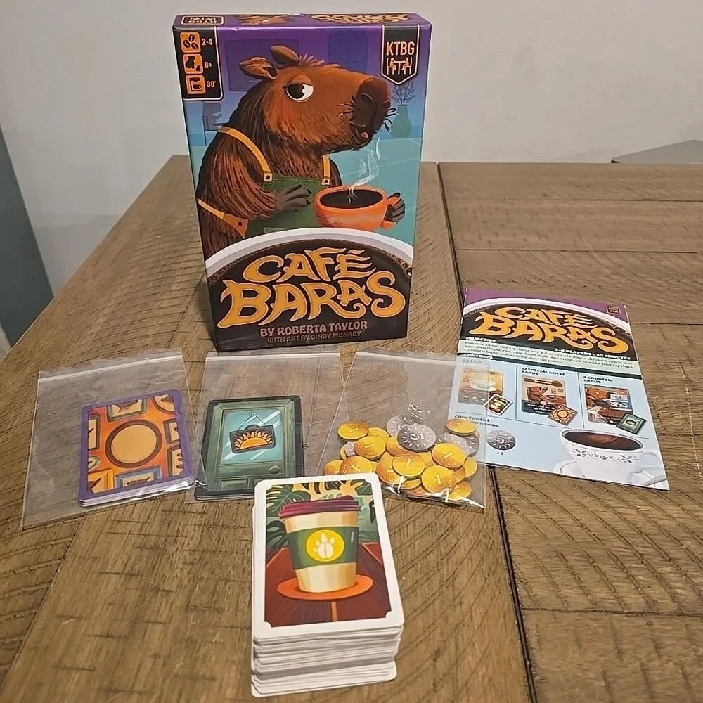 Cafe Baras Board game KTBG Complete And In Great Condition